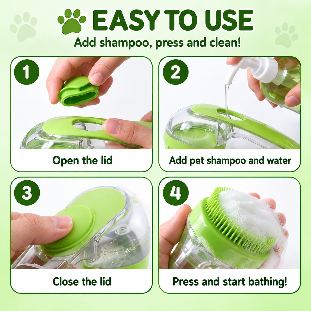 2-in-1 Pet Bath Massage Brush