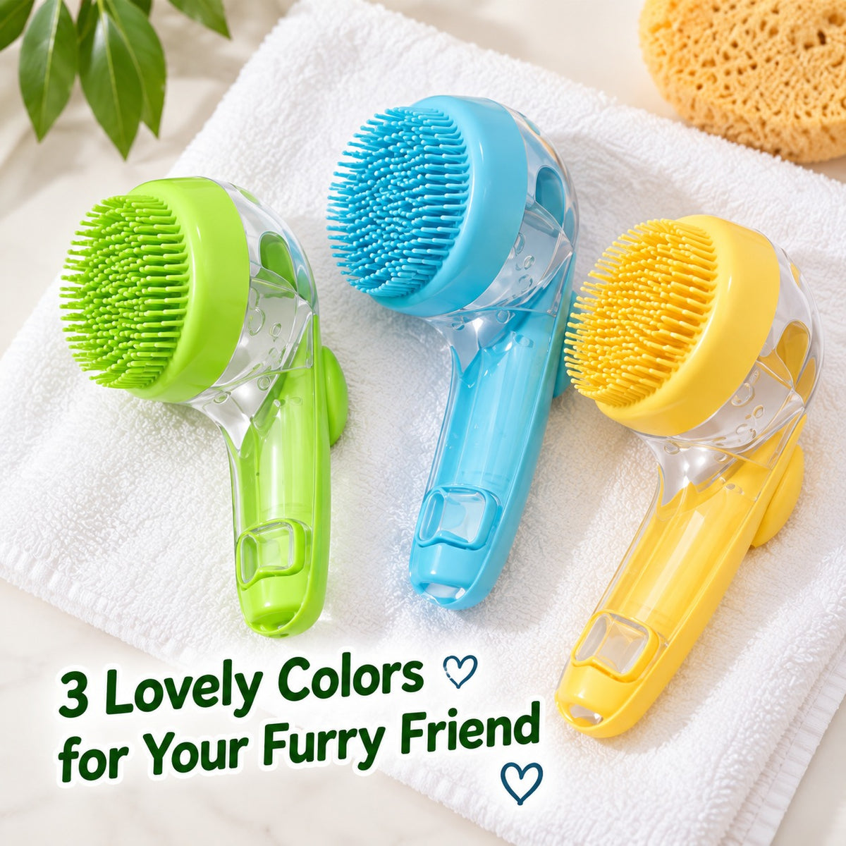 2-in-1 Pet Bath Massage Brush